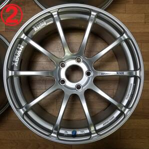 【美品】19インチ 8.5J +35 PCD120 BMW ADVAN Racing RSⅡ アドバン レーシング RS2 3シリーズ 4シリーズ 5シリーズ 9.5 RZ RS GT TC DFの画像3