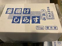 残り３ケース　愛知県師崎産　釜揚げシラス　1キロ箱　冷凍_画像2