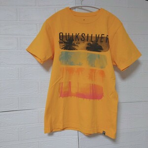 QUIKSILVER クイックシルバー ハワイアン オレンジTシャツ Sサイズ