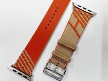 ☆未使用 即決 希少 Apple Watch Hermes 45mm 44mm ジャンピング クラフト オレンジ シンプルトゥール アップルウォッチ エルメス バンド_画像6