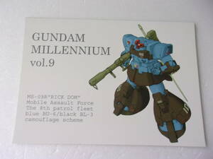 GUNDAM MILLENNIUM ガンダムミレニアム vol.9 /ペズン系MS コア3沖会戦 ザンジバル級 MS-09R/ペズン・ドワッジ アクトザク ガルバルディ