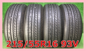 ★2019年製 215/55R16 93V ブリヂストン REGNO GR-XII 中古 夏タイヤ 4本 16ンチ★