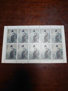 切手趣味週間 1974 指 シート