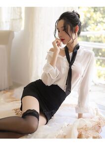 セクシー コスプレ OL 教師 先生 セクシーランジェリー 勝負下着 コスプレ衣装 撮影衣装 コンパニオン衣装 Tバック ミニスカ ベビードール