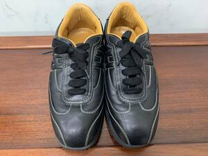 HERMES　エルメス　靴　クイック　レザー　スニーカー　表記サイズ36 1/2 (約23.5cm) レディースシューズ　ブラック系