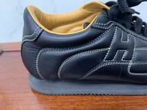 HERMES　エルメス　靴　クイック　レザー　スニーカー　表記サイズ36 1/2 (約23.5cm) レディースシューズ　ブラック系_画像2
