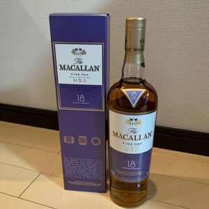 マッカラン18年ファインオーク 箱付き