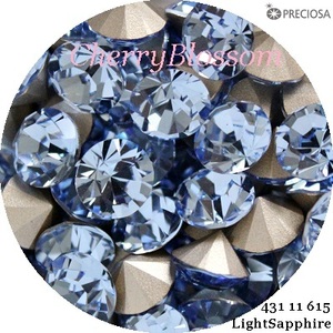 SS39*25 bead * light sapphire *431 11 615* Stone * nails * deco *p ratio sa* tea ton *V cut 