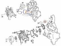 ベンツ W210 W211 W163 W463 サーモスタット E240 E320 E430 E500 E55 ML320 ML430 ML55 G320 G500 G55 1122030275 1122000015_画像2