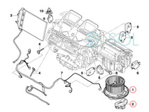 BMW F25 X3 F26 X4 ブロアモーター レギュレーター付(64119265892) 右ハンドル車用 20i 28i 35i xDrive28i xDrive35i 64119227671_画像5