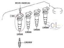 トヨタ セリカ(ZZT230) オーパ(ZCT10 ZCT15) イグニッションコイル 90080-19015 90080-19019 90919-02239 90919-02262 90919-T2002_画像2