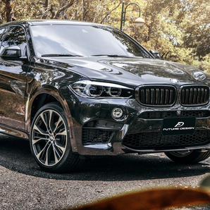 BMW X5 F15 X6 F16フロント用艶ありブラックキドニーグリル センターグリル Performance style 2 パフォーマンス X5M X6Mの画像7