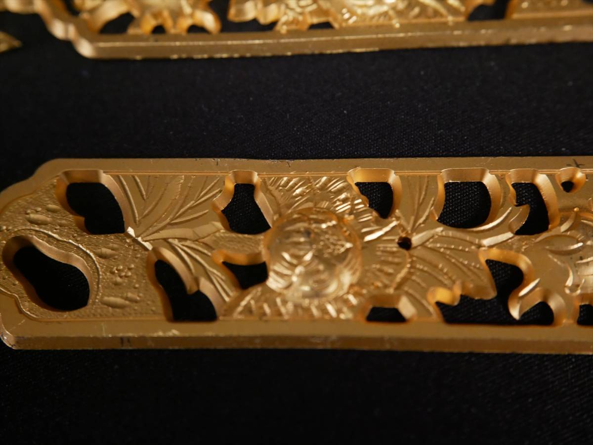 長期保管品本金メッキ金具10枚飾り金具最高級仏壇用2.3×1 | JChere雅虎