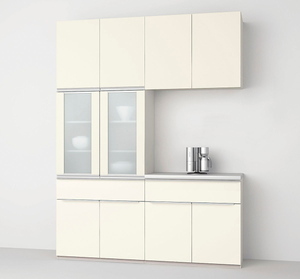  log-house . holiday house etc. kitchen storage interval .180cm cupboard + counter plan safety brand * Lixil made 