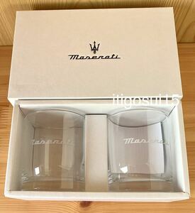 * rare [ unused ] Maserati MASERATI* glass set Dpe Agras glass * Novelty * Maserati ma cellar ti