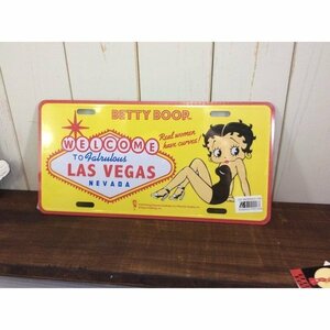 ベティーちゃん　Betty Boopコマーシャルプレート ( CMP005) ベティ ベティブープ ベティちゃん サインプレート 看板