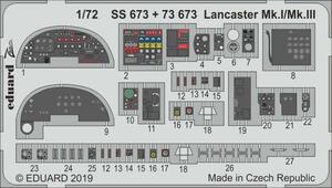 エデュアルド(73673) 1/72 アブロ ランカスター Mk.I/Mk.III内装用エッチングパーツ(レベル用)