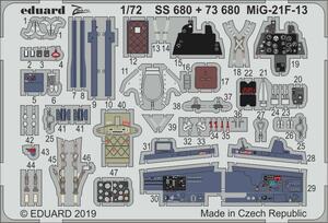 エデュアルド(73680) 1/72 ミコヤン MiG-21F-13用エッチングパーツ(Modelsvit用)