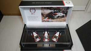 1/43 TOYOTA GAZOO Racing スパーク トヨタ ガズーレーシング ヤリス WRC18 3台セット