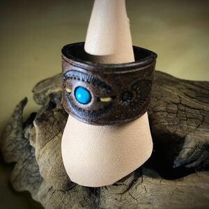 [frogdesignfactory]leather ring real leather made ring 1 piece 