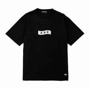 GOD SELECTION XXX x Dickies 20AW TEE sizeS ゴッドセレクション トリプルエックス ディッキーズ Tシャツ ブラック ボックスロゴ