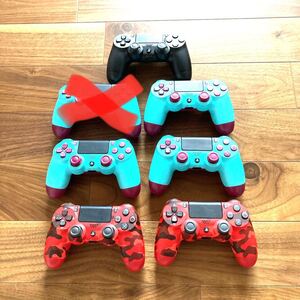 DUALSHOCK4 PS4コントローラー6台まとめ売り 中古 美品 限定カラー ベリーブルー レッドカモフラージュ