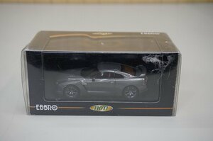 K165-201☆EBBRO エブロ 1/43 ミニカー　ニッサン　NISSAN GT-R　Black edition　グレイ　同梱可♪