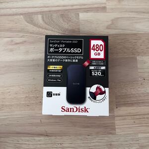 【新品未開封】Sandisk 外付けssd ポータブルssd 480GB USB3.2 Gen2