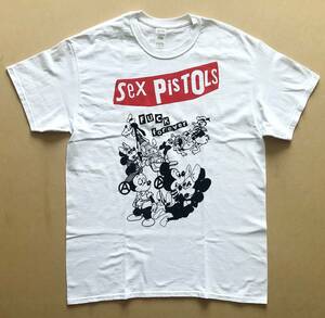 Sex Pistols / FUCK forever 丸首Tシャツ Lサイズ ホワイト レプリカ　セックス・ピストルズ