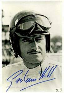 1968年 F1ドライバー GRAHAM HILL グラハム・ヒル サイン フォト　他、1枚写真付き