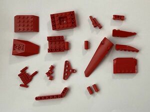 F417　LEGOバラパーツ　赤　テクニック・ウェッジ系　まとめて大量㎏