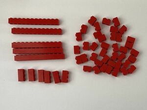 F428　LEGOバラパーツ　赤　1 x 2・1 x 3・1 x 12など　ブロック系　まとめて大量㎏