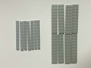 G80　LEGOバラパーツ　旧灰　ブロック系　1 x 10・2 x 10など　まとめて大量㎏