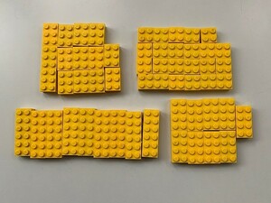 F262　LEGOバラパーツ　黄色　2 x ～ブロック系　まとめて大量㎏