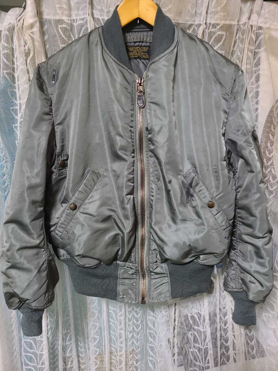 極上SMALL 米軍実物MA-1 8279B フルオリジナル 黒タグ 1958年 ALBERT