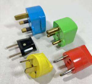 [ travel adaptor plug 5 point set abroad conversion plug ]