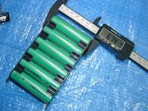 即決　未使用　18650　リチウムイオン充電池、６本セット 工具改造、 工作 自作用等に　充電池 3,7v　実測2200mAh 　2020年製取り出し品_画像6