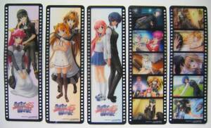 PS2「君が主で執事が俺で~お仕え日記~」想いでのしおり5枚セット /送料無料 初回限定版特典2008 きみある製作委員会 クリア栞フィルム