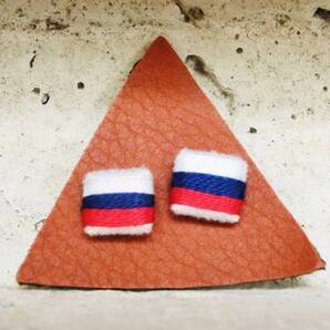☆新品☆世界の国旗 シリーズ刺繍ピアス【ロシア】Russia