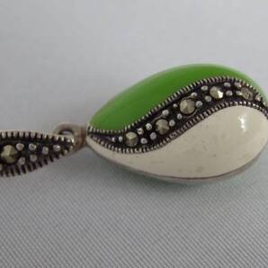 ヴィンテージ カラーストーン ペンダントトップ 1940年代(カレドニアンM)LB36