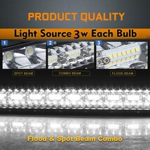 ライトバー ジムニー JB74 ワークライト シエラ 超高輝度 3層 LED 22インチ ストレートタイプ スズキ_画像4