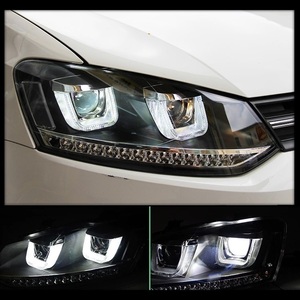 ヘッドライト フォルクスワーゲン ポロ 6R POLO LED シーケンシャルウィンカー AOKEDING