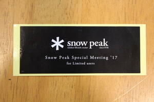 送料250円～　【限定1セット】　スノーピーク　snow peak　スペシャルミーティング　2017　2023　ステッカー　100X40mｍ