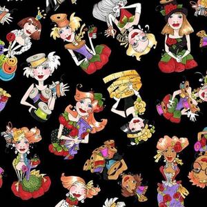 45*USAコットン ロラライハリス Sew Curious ハンドメイド 生地 布地 輸入生地