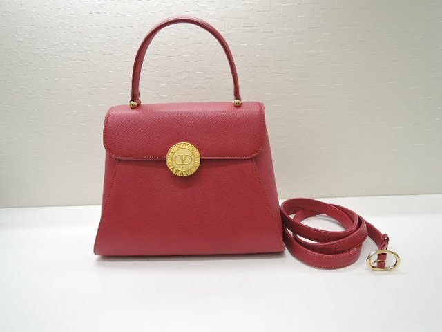 未使用】VALENTINO ヴァレンティノ レア品 ハンドバッグ メダルロゴ