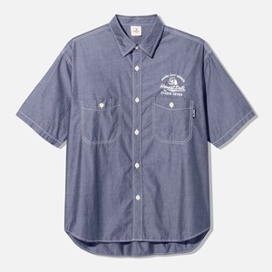 GU オーバーサイズシャツ(5分袖)STUDIO SEVEN BLUE L 新品 完売 レア