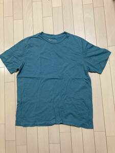 GAP зеленый / оттенок голубого вырез лодочкой футболка L размер 