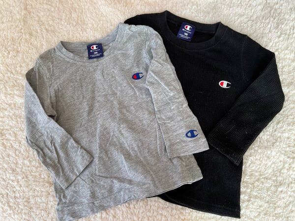 Champion チャンピオン 長袖Tシャツ チャンピオンTシャツ 100cm 2枚