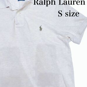 Ralph Lauren ラルフローレン ポロシャツ ベージュ ワンポイント
