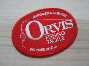 オービス Orvis 赤 フィッシング タックル エンブレム ワッペン/釣り バス釣り 海釣り ライフジャケット キャップ バッグ カスタム 03